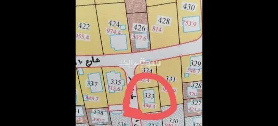 ارض للبيع عليها بيت مستقل