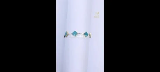 اسوارة فان كليف لون ازرق عيار ١٨ ذهب - 3
