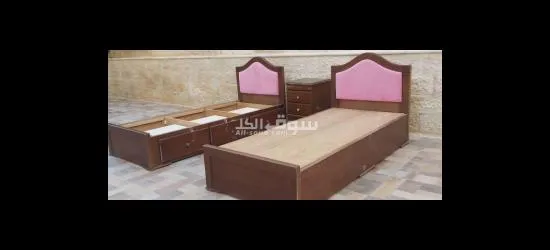 سريران من خشب الزان بحاله ممتازه - 2
