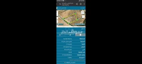 ارض زراعيه للبيع تل الرمان 12  دونم - 2