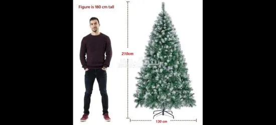 شجرة عيد الميلاد ٢١٠ سم ثلجية كثيفة مستورد 210cm snowy christmas artificial tree - 3