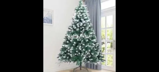 شجرة عيد الميلاد ٢١٠ سم ثلجية كثيفة مستورد 210cm snowy christmas artificial tree - 7