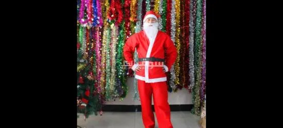 بدلة سانتا كلوز رجالي فاخرة Santa Claus Christmas clothes for men - 2