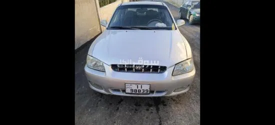 هونداي فيرنا موديل 2000 لون فضي  البيع بشكل مستعجل والجادين مش راح اقصر معه