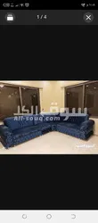 طقم كورنر لون ازرق نيلي حرفL - 3