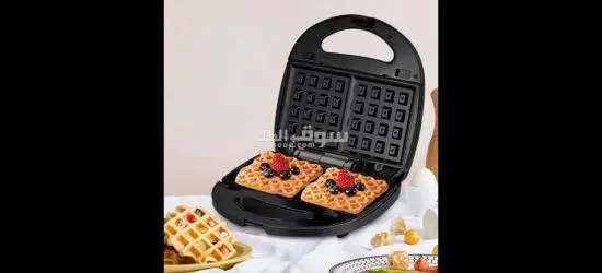 🔥🍞 جريل كهربائي لصنع السندويش والوافل من Suereal – موديل SU-5206 🍓✨✔️ جريل 2 في1